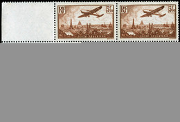 ** N°13 3F50 Brun Jaune, Bloc De 4 CD 18/12/35 - TB - Posta Aerea