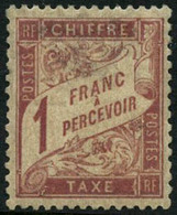 ** N°39 1F Rose S/paille, Signé JF Brun - B - Altri & Non Classificati