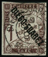 Oblit. N°13 1F Marron, Signé Brun - B - Altri & Non Classificati