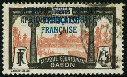 Oblit. N°101a 45c Gris Et Rouge, Double Surcharge Très RARE, Signé Brun Et Scheller - TB - Other & Unclassified