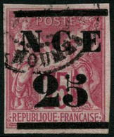 Oblit. N°5 25 Sur 75c Rose, Signé Thiaude - TB - Altri & Non Classificati