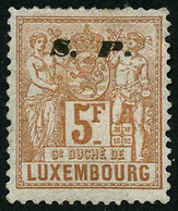 * N°66 5F Jaune-brun, Forte Charnière - B - Andere & Zonder Classificatie