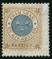 ** N°25B 1r Bistre Et Bleu, Dentelé 14 - TB - Andere & Zonder Classificatie