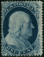 ** N°9b 1c Bleu, Type II - TB - Other & Unclassified