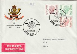 MIL POST BSD/FBA : TIJDELIJK POSTKANTOOR : EXPRES Bf Met PZ (B) 74 Fr  " 1946 - 1981 / 27.9.81 / 4090 POST 5" - Covers & Documents