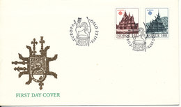 Norway FDC EUROPA CEPT Stave Churches 2-5-1978 With Cachet - 1978