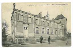 CPA 18 LES AIX-D'ANGILLON MAIRIE ECOLE ET JUSTICE DE PAIX - Les Aix-d'Angillon