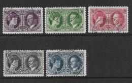 LuxMiNr.182-86 / Luxemburg, Internat. Philatelisten-Ausstellung 1927, Herzogpaar O - Used Stamps
