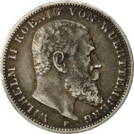 Monnaie, Etats Allemands, WURTTEMBERG, Wilhelm II, 3 Mark, 1909, Freudenstadt - Altri & Non Classificati