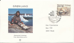 Greenland Cover With Special Postmark Stampexhibition In Sindelfingen 26-28/10-1990 - Storia Postale
