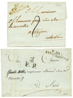 6 "ARNAY LE DUC" : 2 Lettres 1805 20 ARNAY SUR ARROUX Et An 5 P.20.P ARNAY.S.ARROUX. TTB. - 1801-1848: Précurseurs XIX