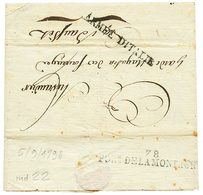 29 "TOULON" : 1794 ARMEE D' ITALIE Sur Lettre Avec Texte De NICE Pour BAUSSET. Verso, 78 PORT DE LA MONTAGNE. TB. - 1801-1848: Precursors XIX