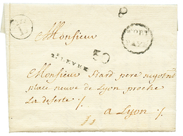 36 PETITE POSTE DE LYON : 1779 Lettre Avec Texte Daté "ST IRENE De LYON" . Rare. Superbe. - 1801-1848: Precursors XIX