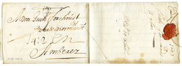 69 1697 Taxe "14:2" Sur Lettre Avec Texte Daté De CADIX (ESPAGNE) Pour ANVERS(BELGIQUE). Verso, Fermeture Cachet De Cire - Marques D'armée (avant 1900)