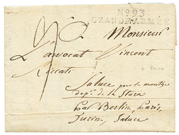 73 "Soldat ITALIEN Dans La GRANDE ARMEE : 1807 Trés Rare Cachet N°93 GRANDE ARMEE (Non Signalé Catalogue REINHARDT) Sur  - Bolli Militari (ante 1900)