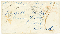 82 GUERRE DE CRIMEE : 1856 Cachet Paquebot BORYSTHENE + "OFFICIER LETTER From ARMY IN TURKEY" Sur Enveloppe Taxée Pour K - Army Postmarks (before 1900)