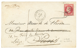 127 "Lettre De SHANGHAI Adressée à PARIS Penadant Le SIEGE" : 80c (n°32) Obl. GC 5104 + SHANGHAI Bau FRANCAIS 18 Aout 70 - Krieg 1870