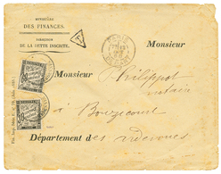 174 1888 Lettre NON AFFRANCHIE De PARIS Taxée à BOUZICOURT Avec TAXE 30c(n°18) + 60c(n°21). RARE. TB. - Other & Unclassified