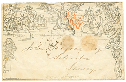 189 "MULREADY Pour JERSEY" : 1840 Enveloppe "MULREADY" 1d (N° A181) Pour JERSEY. Verso, LS 22 JU 1840. TB. - 1701-1800: Précurseurs XVIII