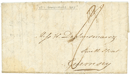 198 "BAIE De DOUARMENEZ" : 1813 Taxe "2/" Sur Lettre D'un Navire De Guerre Anglais Avec Texte Daté " H.M.S PYRAMUS At An - Correo Marítimo