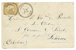 231 JAFFA : 1876 30c CERES Obl. JAFFA SYRIE Sur Enveloppe Pour La FRANCE. Magnifique. - Sonstige & Ohne Zuordnung