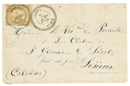 231 JAFFA : 1876 30c CERES Obl. JAFFA SYRIE Sur Enveloppe Pour La FRANCE. Magnifique. - Altri & Non Classificati