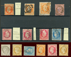 263 Trés Jolie Lot D' Oblitérations Rares Sur 14 Timbres EMPIRE & CERES. A Voir. TTB. - Andere & Zonder Classificatie