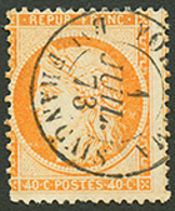 277 40c (n°38) Obl. YOKOHAMA Bau FRANCAIS. TB. - Altri & Non Classificati