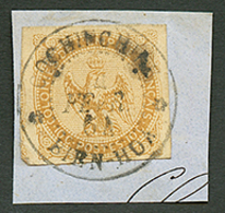 285 10c AIGLE TTB Margé Obl. Cachet à Date COCHINCHINE BIEN-HOA Sur Fragment. RARE. Superbe. - Autres & Non Classés