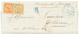 349 SENEGAL : 1870 AIGLE 10c(pd) + 40c Obl. SNG + SENEGAL ST LOUIS Sur Lettre Pour La FRANCE. TB. - Andere & Zonder Classificatie