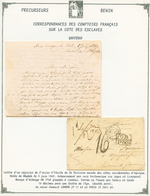 354 BENIN : 1863 GB/1F60 + Taxe 16 Sur Lettre Avec Texte "Rade De WHYDA" Pour La FRANCE. RARE. TTB. - Other & Unclassified