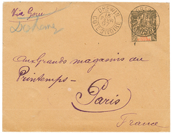 366 1897 Entier 25c Obl. DREWIN COTE D' IVOIRE , Via GOREE Pour PARIS. Superbe. - Altri & Non Classificati