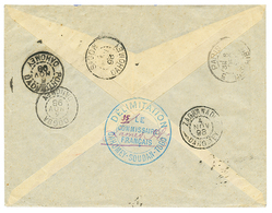 368 1898 DELIMITATION DAHOMEY-SOUDAN-TOGO Bleu Au Verso D'une Enveloppe De ZAGNANADO Pour PARIS. TTB. - Other & Unclassified