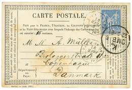 386 "CARTE PRECURSEUR Utilisée En INDOCHINE" : 1881 CG 15c SAGE TB Margé Obl. COL. FR PAQ FR N N°5 Sur CARTE Datée "SAIG - Autres & Non Classés