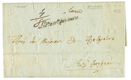 465 "CANEA" : 1839 "CANEA" Manuscript + LETa.ARRta. PER MARE On DISINFECTED Entire Letter Datelined "HANIA" To TRIESTE.  - Levante-Marken