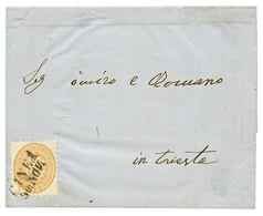 468 1868 15 Soldi Canc. CANEA/30.NOV. On Entire Letter To TRIESTE. Vvf. - Oriente Austriaco