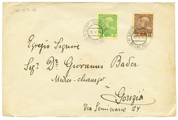 501 "SANTI QUARANTA" : 1914 5c + 15c Canc. SANTI QUARANTA On Envelope To GORIZIA. RARE. Superb. - Oriente Austriaco