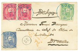 508 BELGIAN CONGO : 1894 5c + 10c(x2) + 25c Canc. BOMA On Envelope To BELGIUM. RARE. Superb. - Other & Unclassified