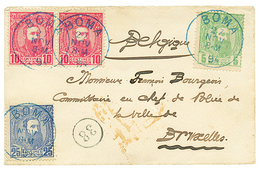 508 BELGIAN CONGO : 1894 5c + 10c(x2) + 25c Canc. BOMA On Envelope To BELGIUM. RARE. Superb. - Sonstige & Ohne Zuordnung