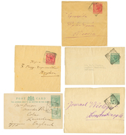 535 CYPRUS : 1885/1898 Lot 5 Covers. Vvf. - Cyprus (...-1960)