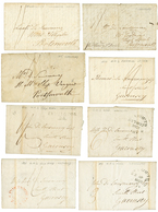 560 1814/29 20 Entire Letters From Durell SAUSMANEZ Written Whilst Serving On Various NAVAL Ships To His Family In GUERN - Guernesey