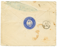 570 "DEUTSCHE SÜDPOLAR EXPEDITION" : 1910 GERMANY 10pf Block Of 4 (1 Copy With Fault) Canc. CHARLOTTENBURG On Envelope W - Otros & Sin Clasificación