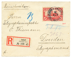 594 MARSHALL : 1907 1 MARK Canc. JALUITon REGISTERED Envelope To FRANCE. Superbe. - Isole Marshall