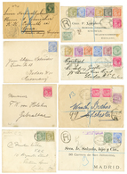 616 GIBRALTAR : 1895/1905 Superb Lot Of 19 Covers. See Website. Vvf. - Gibraltar