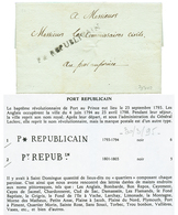 637 HAITI - French REVOLUTION : 1794 P * REPUBLICAIN On Entire Letter From LEOGANE To PORT AU PRINCE. Under The Administ - Haiti