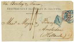 644 INDIA : 1870 1a Canc. CALCUTTA On PRINTED MATTER (front Only) To AMSTERDAM(HOLLAND). Scarce. Vvf. - Other & Unclassified