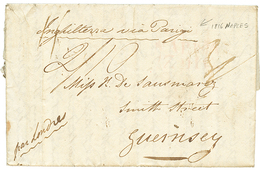 650 1816 Entire Letter Via "LONDON & FRANCE" From "NAPLES" To GUERNESEY. Vvf. - Unclassified