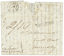 653 1817 LIVORNO On Entire Letter Via "FRANCE" From "LEGHORN" To GUERNESEY. Vvf. - Ohne Zuordnung