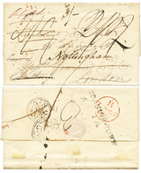 667 JAMAICA : Possibly A Unique Item : 1821 Entire Letter From SPANISH TOWN To LONDON + OFFICIAL RETURNED LETTER From LO - Jamaica (...-1961)