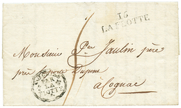 686 MAURITIUS : 1818 COLONIES PAR LA FLOTTE + 16 LA FLOTTE On Entire Letter Datelined "ISLE MAURICE" To FRANCE. Very Rar - Mauritius (...-1967)